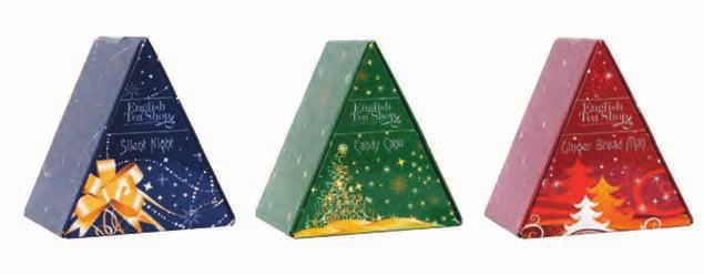 Pyramid Sachets in Triangle Boxes 6 Tea Bags 3 Triangle Boxes Gift Set - 18 Tea Bags 032328