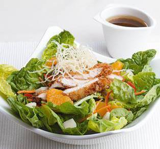 Chicken Caesar, Regular 820 calories 57g fat TGI-Friday s Pecan-Crusted Chicken Salad
