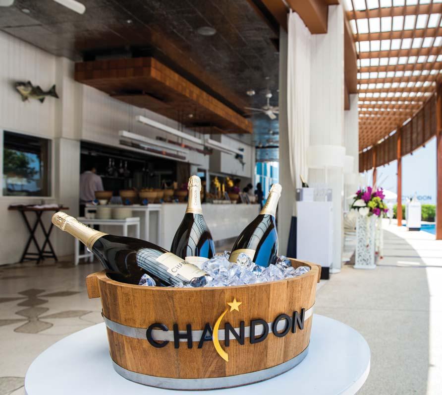CHANDON ALL AROUND Presenting a sparkling wine special now available at every resort restaurant and bar Chandon Brut by the bottle and glass.