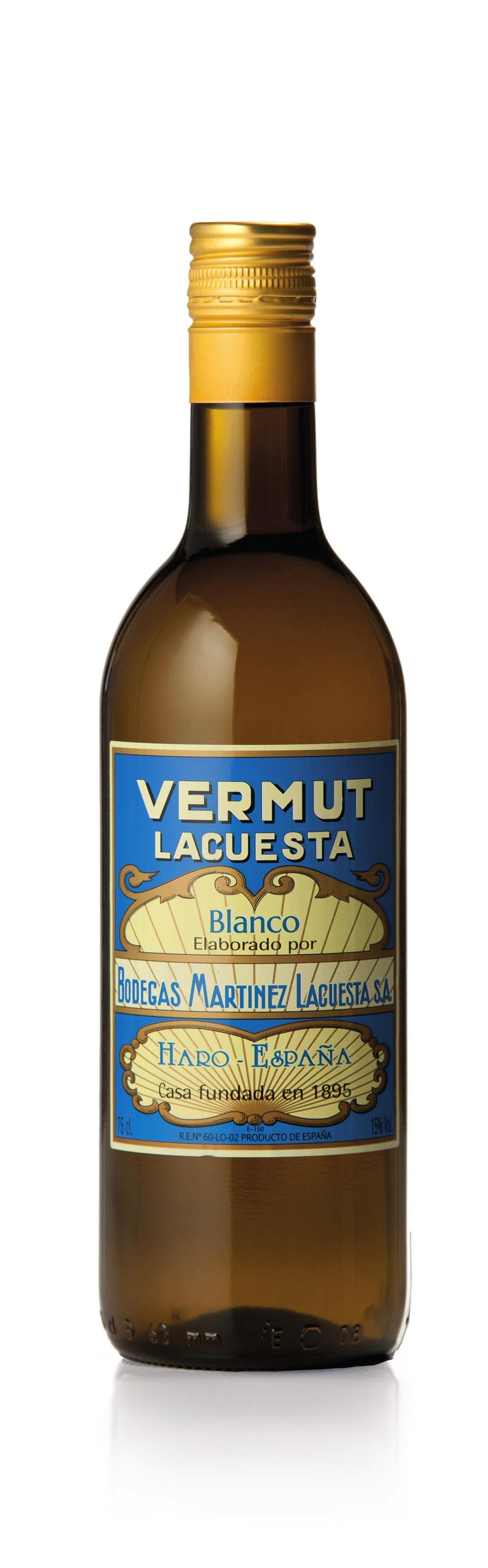 B O D E G A S HARO RIOJA 1895 VERMUT LACUESTA BLANCO Twenty plants and herbs are used in preparing this white vermut. Pale yellow colour.