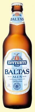 Švyturys Beer Brands Švyturys BALTAS wheat beer that has all the hallmarks of a classic weissbier: bubble gum, clove-spice and banana.