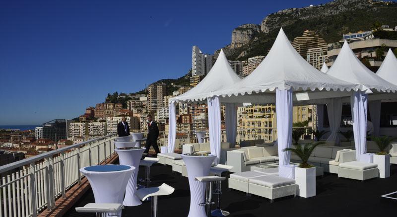 Le Panorama Rooftop Experience the Monaco Grand Prix from our exclusive venue situated on the rooftop of Le Panorama Building on Rue Grimaldi in the heart of Monte Carlo.