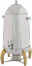 Made of extra heavy weight stainless steel Available with gold accent legs or all stainless steel finish FAUCET-JD ViRTuoso Coffee Urns 905A 5 Gallon, Gold