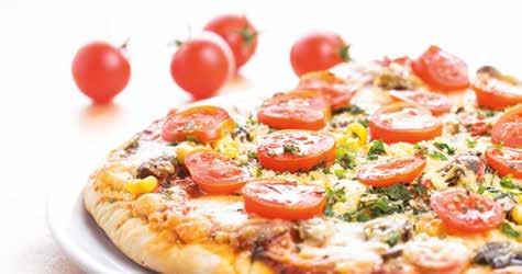 5 minutes Ingredients for 4 pizzas / 2 tartes flambée 150 g button mushrooms (or 2 spring onions tarte flambée) 150 g ham or bacon in cubes, 500 g ready-made pizza dough ca.