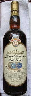 46 Macallan Royal Marriage 1948/1961 This highly collectable bottle was produced in 1981 to celebrate the marriage of