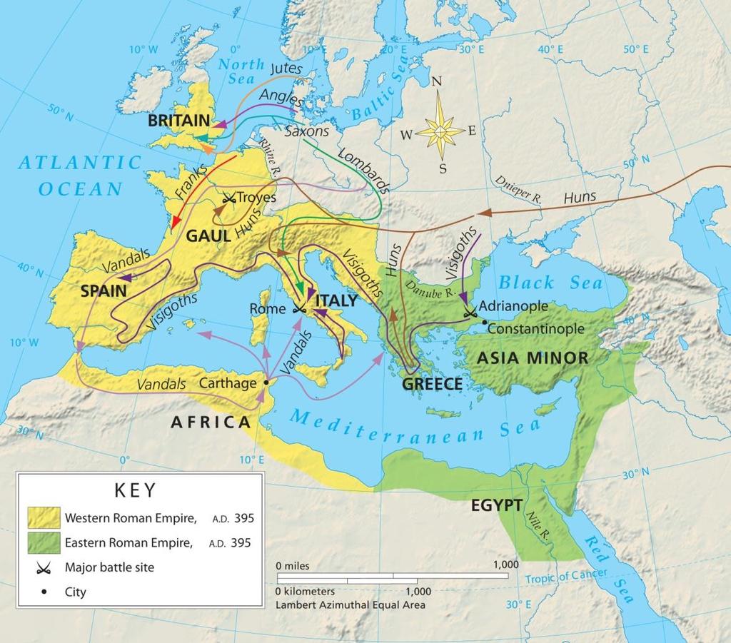 Europe In the Middle Ages In A.D. 476, the Roman Empire fell to invaders.
