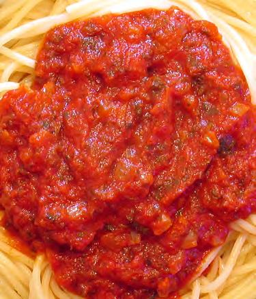 Spaghetti Sauce Serves: 12 Serving Size: 1 cup (Freeze half of the recipe for another meal) 2 tablespoons olive or canola oil 1 large onion*, chopped (about 3/4 cup) 2 cloves garlic* chopped (or ½