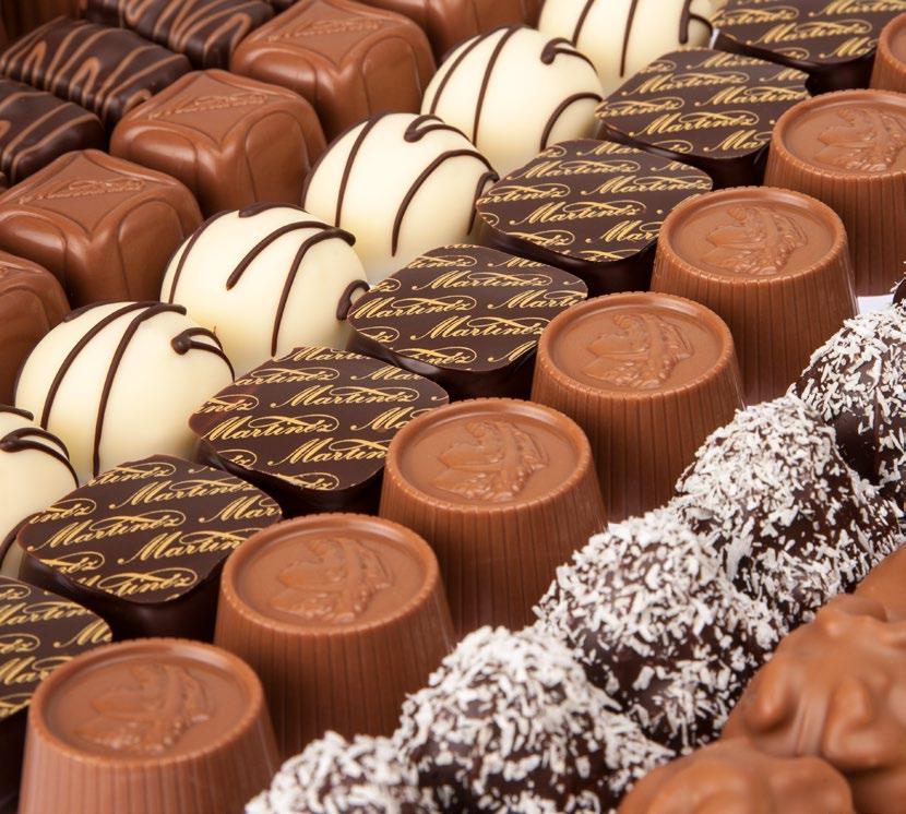 Since 1952 Martinez Chocolate Guarantees exclusive products