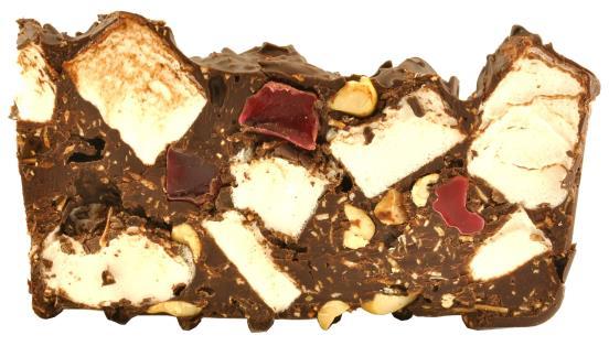 couverture chocolate Rocky Road Peanut Gourmet Rocky Road with peanuts, jellies,