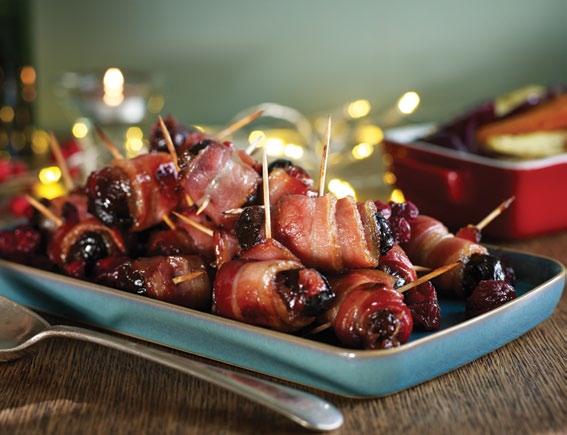 Devils On Horseback appetising snacks CHRISTMAS TRIMMINGS 20 MAKES MAKES 12 Seasoned Stuffing Balls WITH MUSHROOM CHRISTMAS TRIMMINGS TIP You can prepare them in advance and place them into the oven