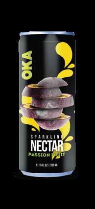 SPARKLING NECTAR Oka Sparkling Nectar An alternative concept to our Nectar line, OKA Sparkling Nectar is a carbonated drink including 100% natural fruit juices.