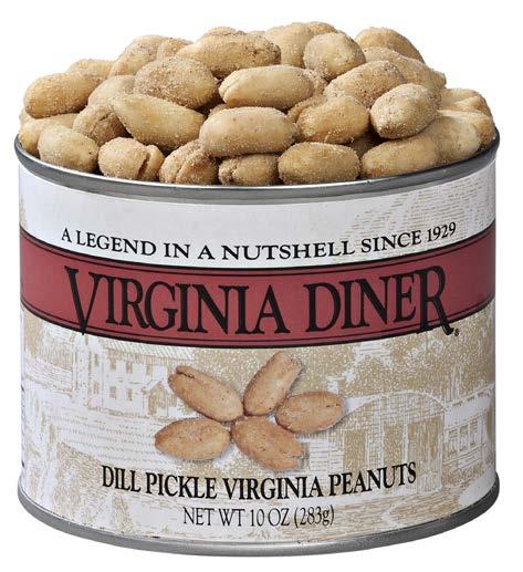 3795 3798 Dill Pickle Virginia Peanuts (cacahuetes del escabeche del eneldo) Seasoned with