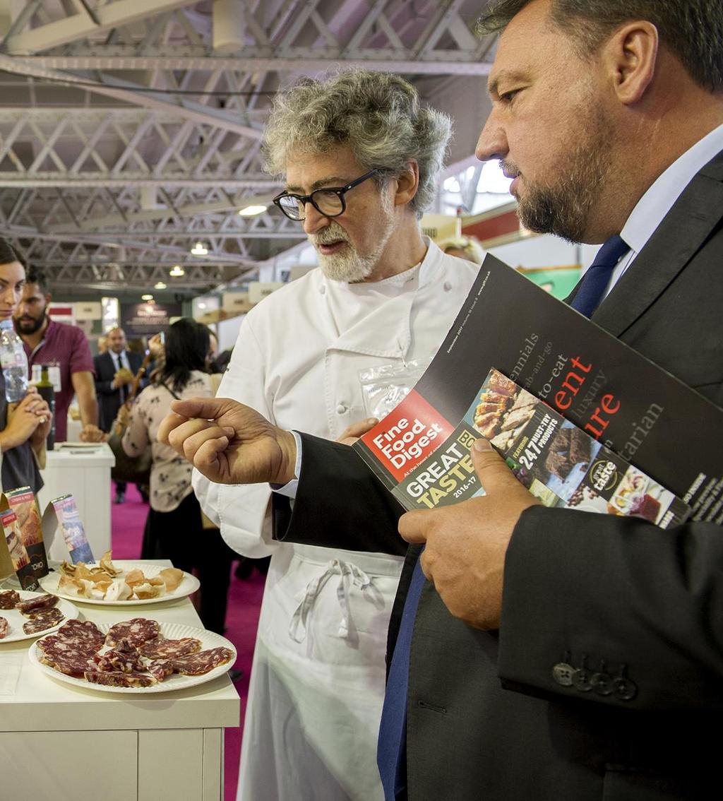 International Flavour As well as being a beacon of outstanding British produce, Speciality & Fine Food Fair bought together examples of fine food from abroad too.