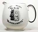 DOGS & BOTTLE 120mm tall, It s the Scotch Black & White, picture of 2 dogs & a bottle of