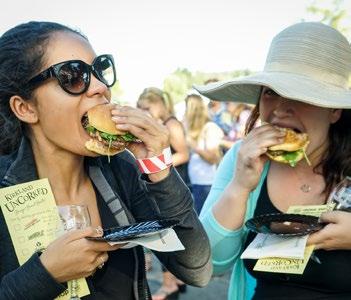 features wine tasting, cooking classes, Burger Brawl, live music in the Tasting Garden (21+) and welcomes 40,000+ guests inside the all-ages craft fair with the