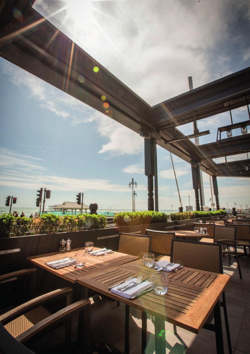 11 Offering fantastic sea views and close proximity to all key Brighton attractions, Gatwick Airport, and London, The Salt Room is an impressive venue with food and service to match.