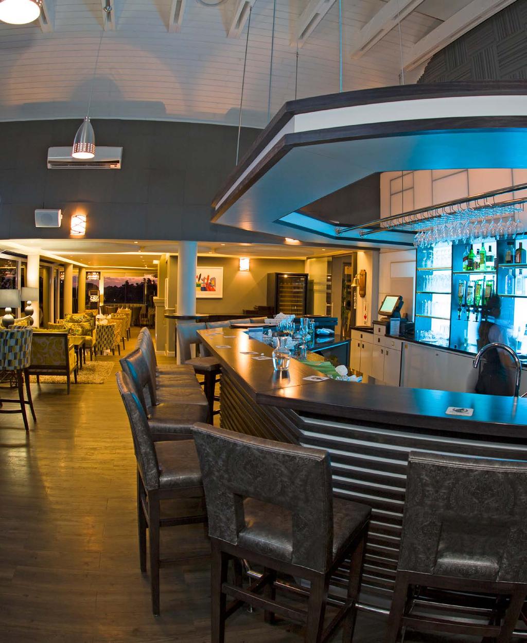 THE PLAYAS BAR & RESTAURANT The Playas Bar and Restaurant offers a tranquil environment to soak in the splendor overseeing the Gary Player designed Championship Golf Course, with large windows and a