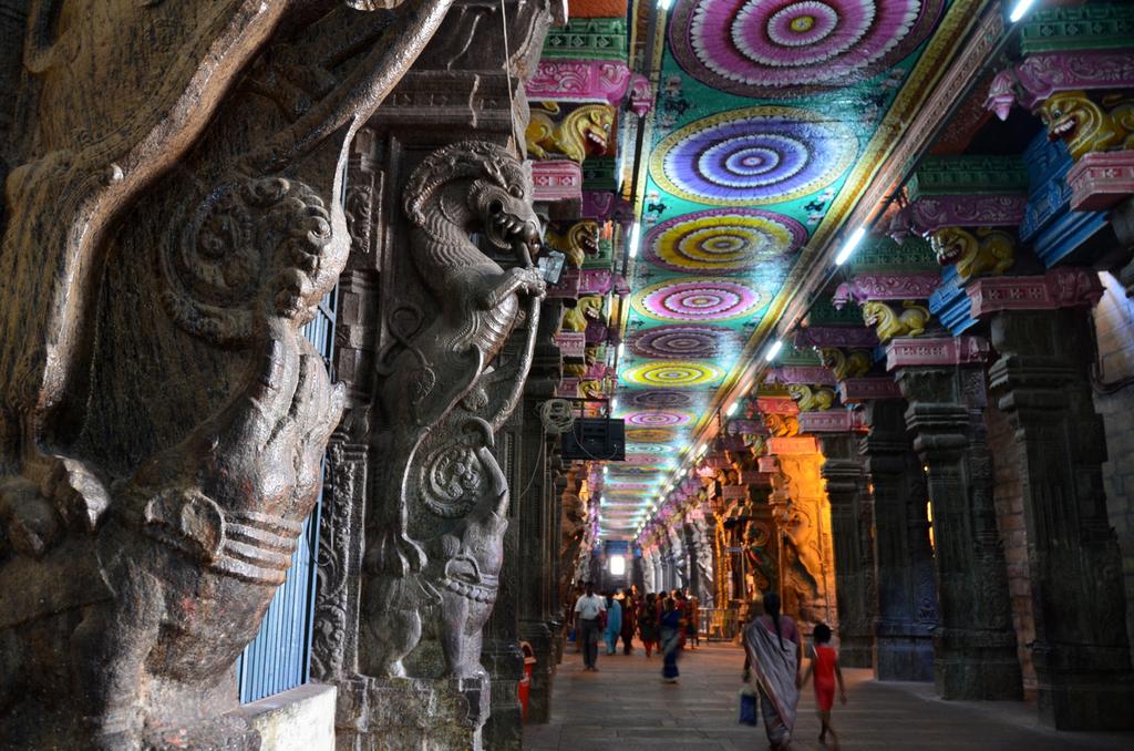 Meenakshi Temple is a historic Hindu temple located on the southern bank of the Vaigai River in