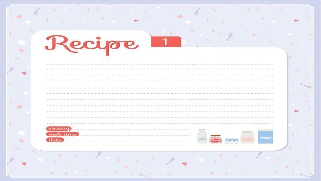 Slide 3 Recipes 3 A recipe is a set of directions on how to use ingredients, equipment,
