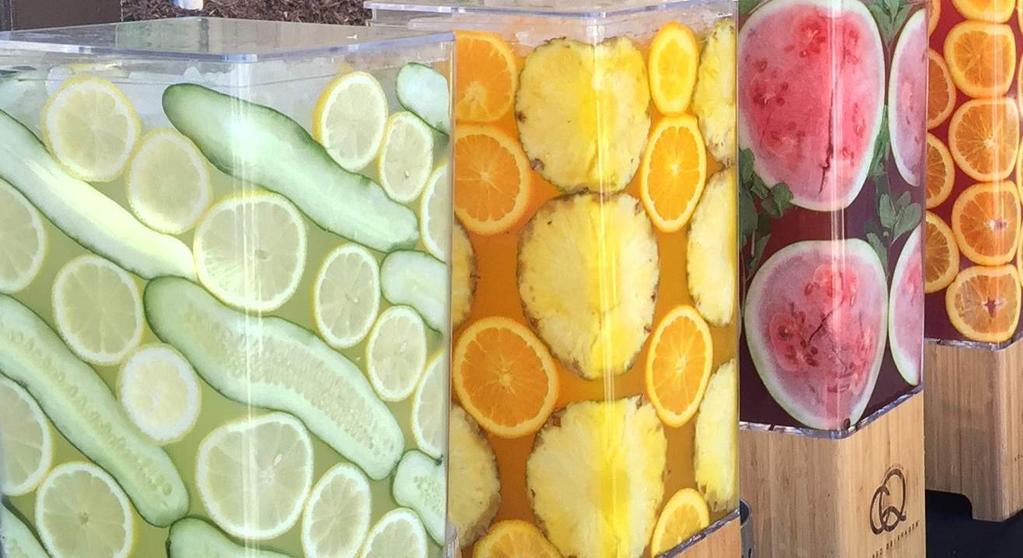 Bright, refreshing fruit waters showcase unexpectedly