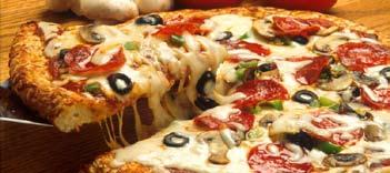 g Pasta Dishes Pizzas Calzones Famous Strombolis Pasta Dishes All entrées are served with fresh baked bread and a Greek dinner salad or soup. All dishes are also available with marinara sauce.