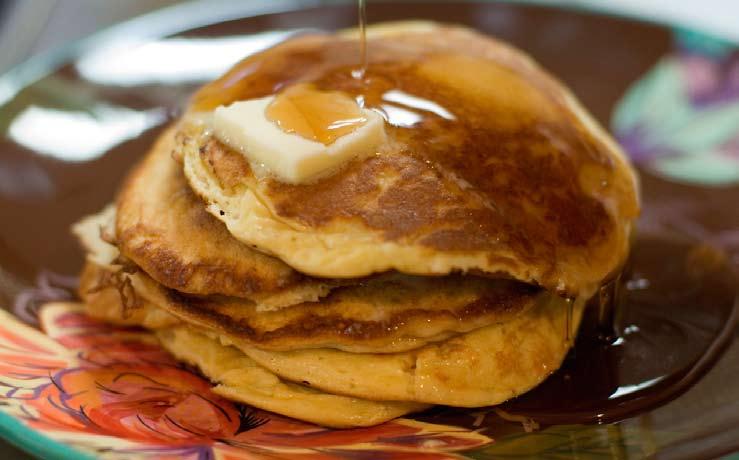 cowboys and loves this recipe for sour cream pancakes.