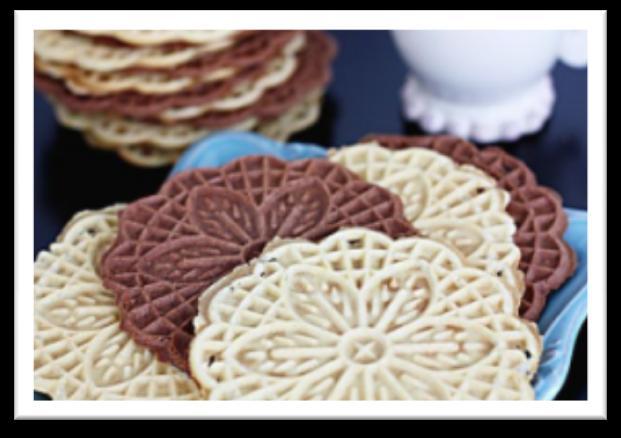 Pizzelles Shared by Lynne Gassiraro Family recipe from the Kitchen of Lynne Gassiraro Makes: About 30 (recipe is half the original amount) Approx.