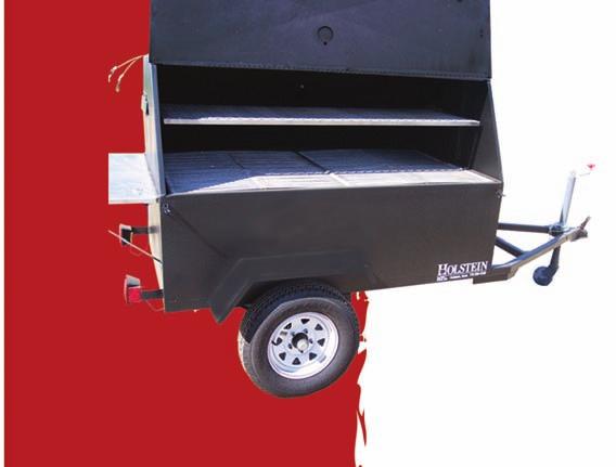 7240C with Optional Rear Table Model 7240C Charcoal Barbecue Grill