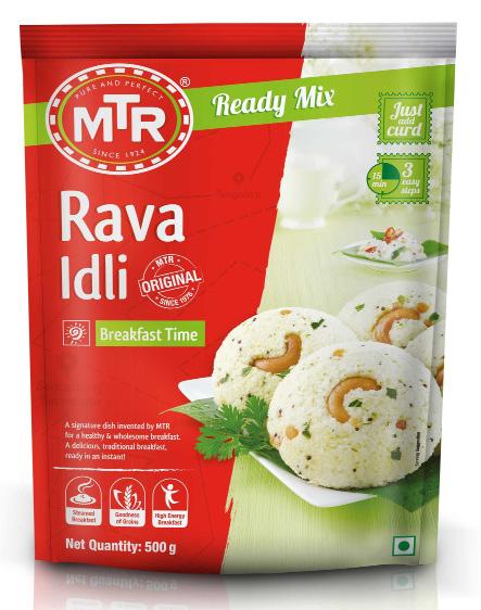 MTR: MIXES BREAKFAST BREAKFAST MIXES Wheat Cake Mix Rava Idli Mix 30x500g (6x4)x500g
