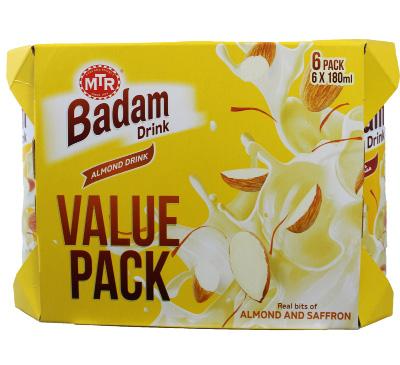 5cm Carton wt: 180g Real Bits of Almond and Saffrons Almond Badam Drink Value Pack Carton