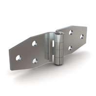 Heavy duty hinge Stainless steel riveted pin S part number material finish weight 66 215 5 10 12