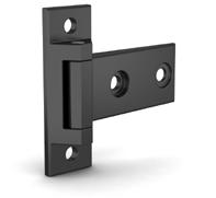 Hinges for insulated doors Hinge supplied with threaded plate and bolts F part number material finish weight 75 67.
