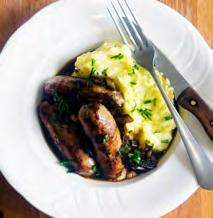 99 per kilo A great tasty sausage blended with fresh red onions for a subtle, sweet flavour 'My perfect accompaniment to sausages especially rich, meaty venison bangers is a