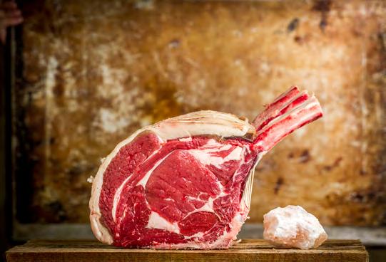 Paul works closely with Master Butchers Philip and Alastair David to ensure that the animals are reared to produce the highest quality beef which is then hung in whole carcass form and dry-aged in