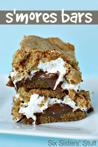 S'MORES BARS RECIPE D E S S E R T Serves: 9 Prep Time: 10 Minutes Cook Time: 35 Minutes 1/2 cup butter (softened to room temperature) 1/4 cup light brown sugar 1/2 cup granulated sugar 1 egg 1