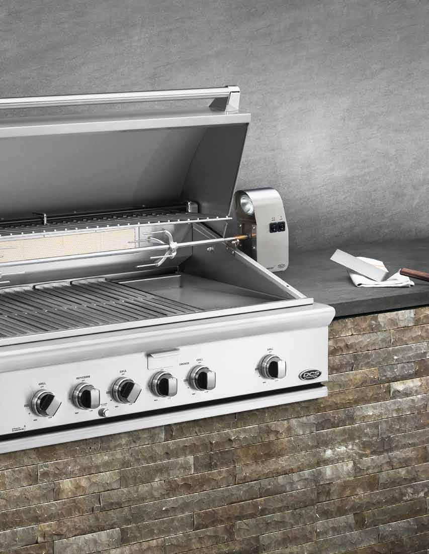Pictured: 48" Grill with Rotisserie: