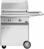 Freestanding Grill Carts BGC30-BQ + bgb30-css 30" Grill on 30" CSS Cart 30" Grill Surface Height 50⅛" Width 30" Depth 26½" grill Total Cooking