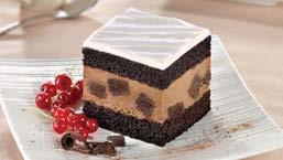 Original Cakerie Super Size Black Forest Cake 2/12x16 (48ct) #152660 - MB AB A classic dessert made