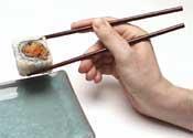 Homework Due on Tuesday 5/30 How to Use Chopsticks 1. Hold one chopstick between your thumb and middle finger.