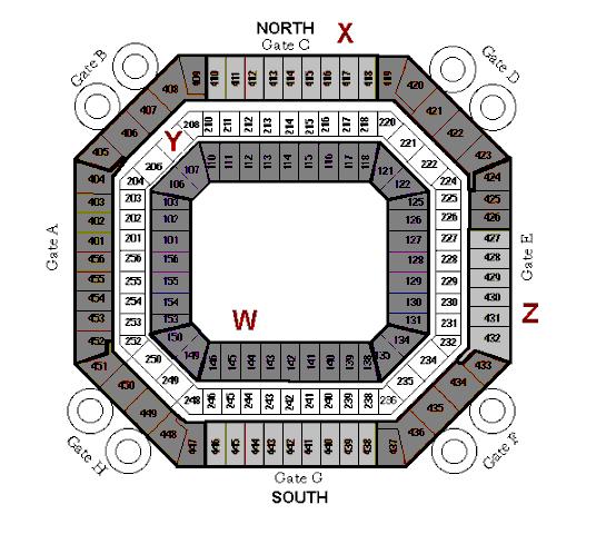 26. Harry and Shayla have tickets to the game on Sunday. Their seats are in section 201 on the west side of the stadium.