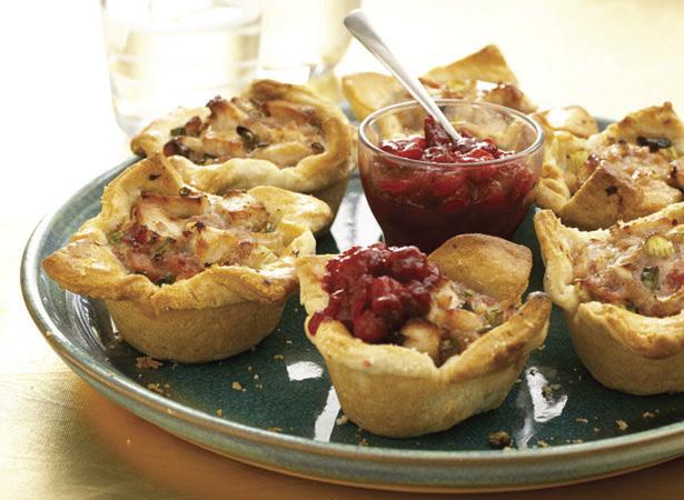 Turkey, Bacon & Cranberry Shortcrust Pies This is a great way of using up leftover turkey and cranberry sauce. If you have some unused sausage meat then use that instead of the sausages.
