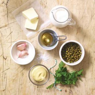 salt 2 tsp Dijon mustard 100ml whipping cream 1 tbsp finely chopped parsley