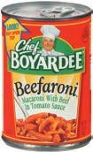 - Chef Boyardee Canned Pasta 00 2 6.