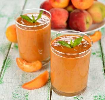 Sunrise Name Peach Here Smoothie You will be surprised at this great tasting healthy smoothie. Peaches and apricots are the perfect food for losing weight.