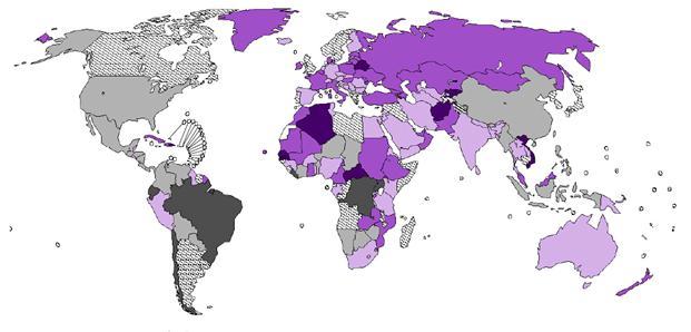 iodine content in soils; map of folic acid deficiency not available in