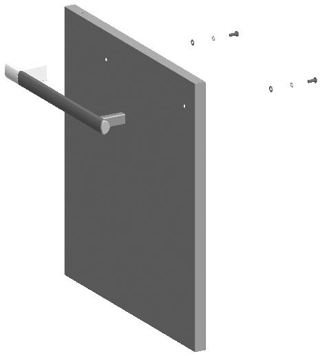 hole on top of door, and release hinge pin into door.