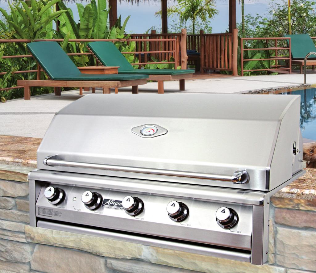Allegra TM OUTDOOR KITCHEN PRODUCTS 32, 32R, 38, 38R GAS GRILL INSTALLATION, MAINTENANCE, OPERATING INSTRUCTIONS AND OWNERS