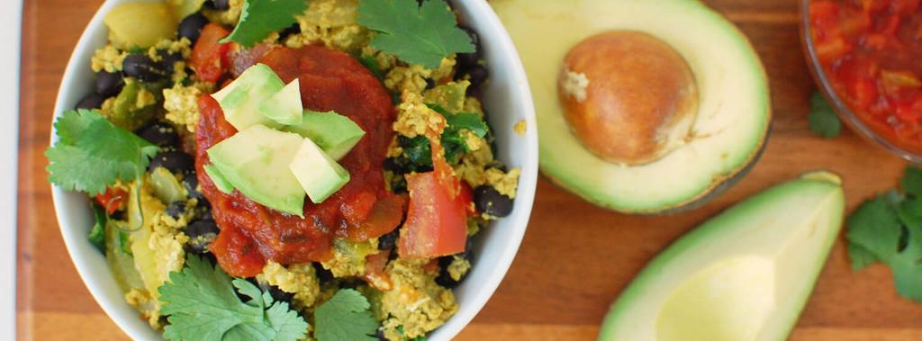 Mexican Scramble Paleo 16 ingredients 25 minutes 1 serving 1. Heat olive oil in a large skillet over medium heat. Add onion, green pepper, garlic and tomatoes.
