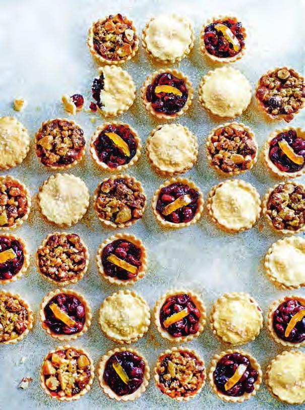 A Collection handcrafted cranberry and clementine mini mince pie selection 17.