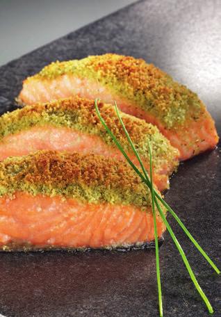SALMON WITH HERBS Preparation: 20 min Cooking time*: 15-25 min shallow oven proof dish (approx. 26cm long) Serve the salmon with steamed potatoes to bring out the flavour of the fish.